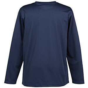 Additional Image 1 - a blue long sleeved shirt