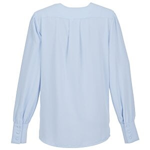 Additional Image 1 - a long sleeved light blue shirt