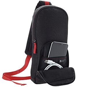 Additional Image 3 - a black bag with red straps