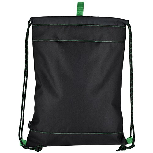 Additional Image 1 - a black bag with green straps