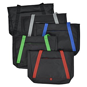 Additional Image 4 - a group of black bags with different colored stripes