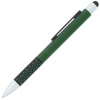 a green and white pen