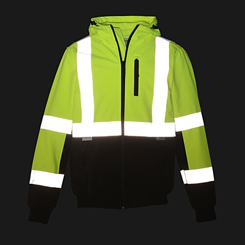 Additional Image 4 - a green jacket with white stripes