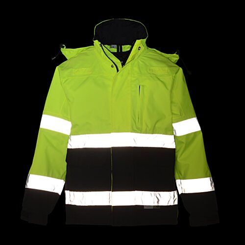 Additional Image 4 - a green jacket with white stripes
