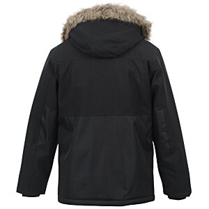 Additional Image 1 - a black jacket with a fur hood