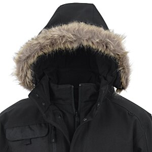 Additional Image 2 - a black coat with a hood