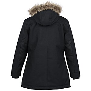 Additional Image 1 - a black coat with a fur hood