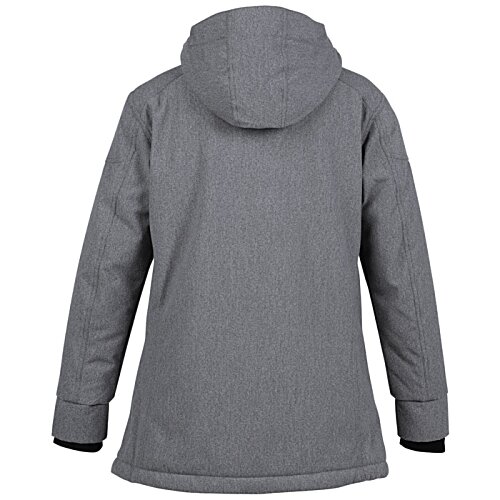 Additional Image 1 - a back view of a grey jacket