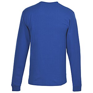 Additional Image 1 - a blue long sleeved shirt