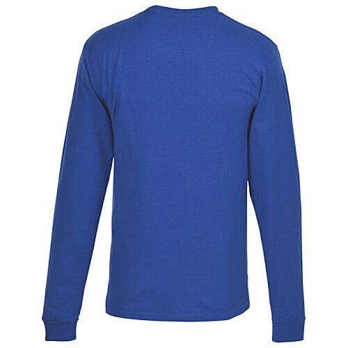 Additional Image 1 - a blue long sleeved shirt