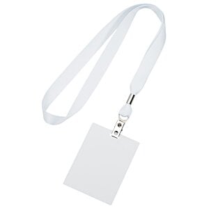 Additional Image 2 - a white badge with a lanyard