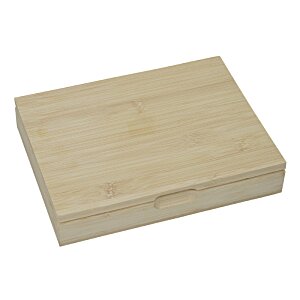Additional Image 1 - a wooden square object on a white background