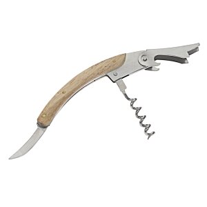 Additional Image 4 - a corkscrew with a wooden handle