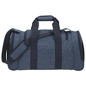 Additional Image 1 - a blue duffel bag with black straps