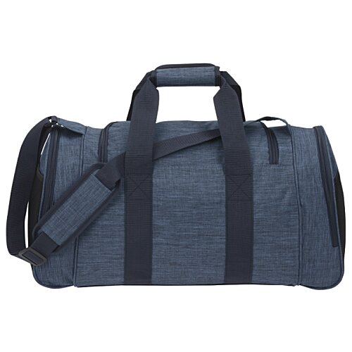 Additional Image 1 - a blue duffel bag with black straps