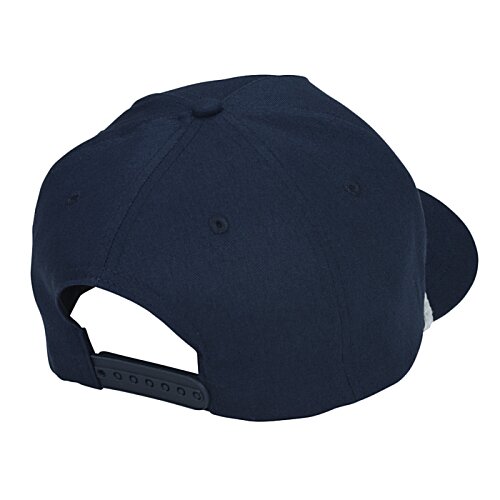 Additional Image 1 - a black hat with a hole in the back