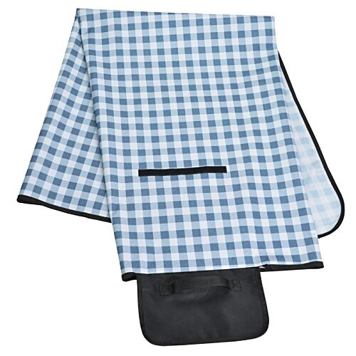 Additional Image 2 - a pair of blue and white checked ties