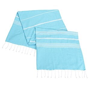 Additional Image 1 - a blue napkins on a white background