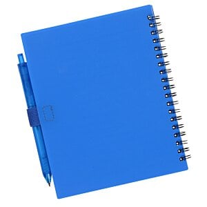 Additional Image 1 - a blue notebook with a blue pen