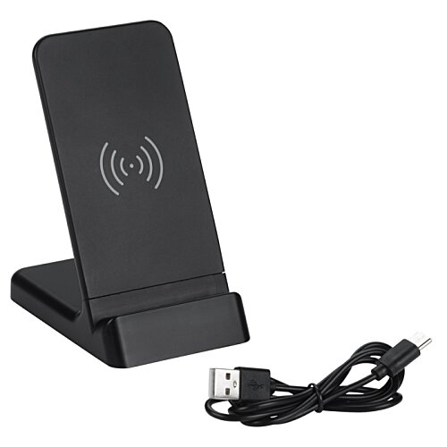 Additional Image 4 - a black wireless charger and eyeglasses