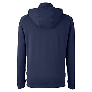 Additional Image 1 - a back view of a blue hoodie