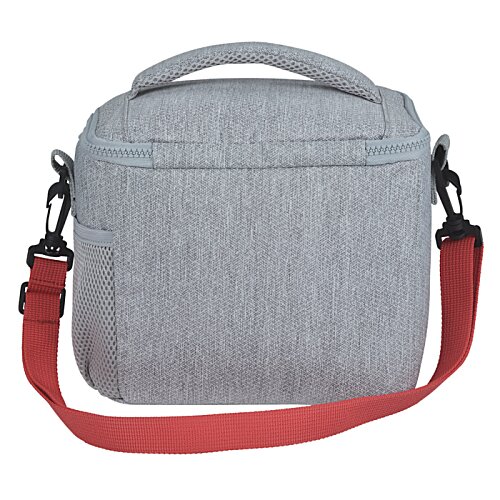 Additional Image 2 - a grey bag with a red strap