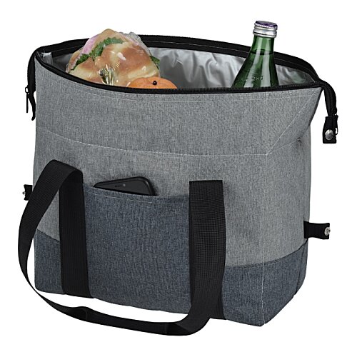 Additional Image 2 - a grey and black bag with a bottle inside