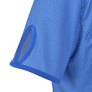 Additional Image 2 - a close up of a blue shirt
