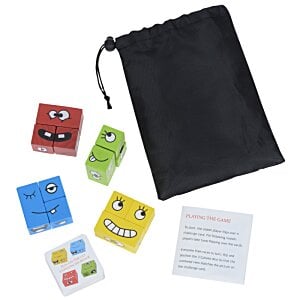 Additional Image 1 - a black bag with colorful dice and paper
