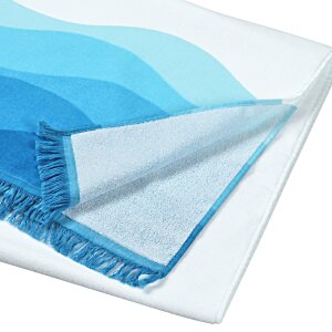 Additional Image 2 - a close up of a blue and white cloth