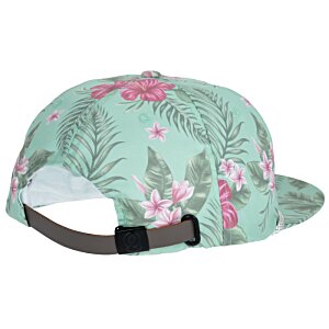Additional Image 1 - a green hat with pink flowers