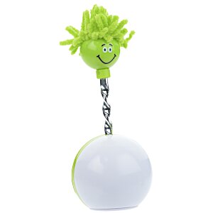 Additional Image 2 - a white ball with a green object on it