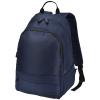 a blue backpack with a strap