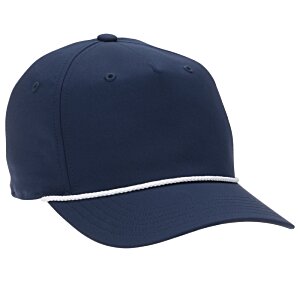 Additional Image 1 - a blue hat with a white stripe