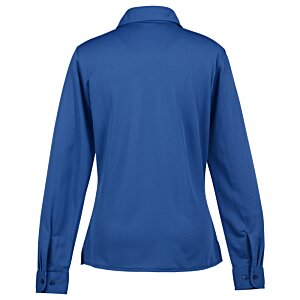 Additional Image 1 - a blue long sleeved shirt