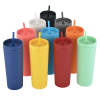 View Image 3 of 3 of Dash Soft-Touch Acrylic Tumbler with Straw - 17 oz.