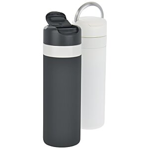 Additional Image 6 - a black and white water bottles