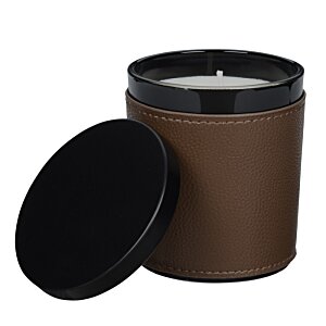 Additional Image 1 - a brown candle with a black lid