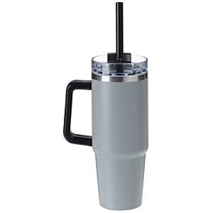 Additional Image 1 - a grey and black coffee cup with Willis Tower in the background