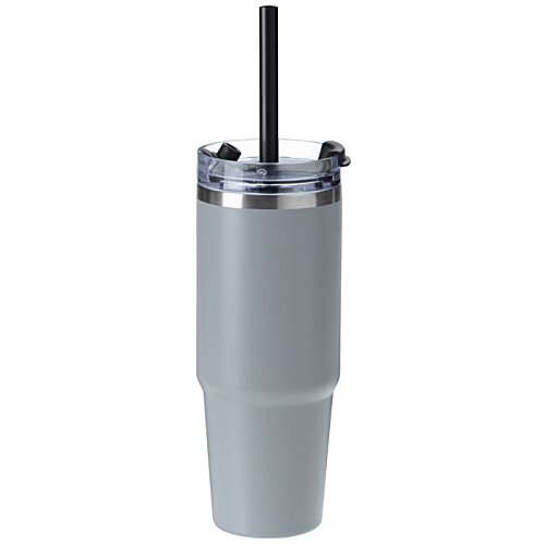 Additional Image 3 - a grey cup with a black handle