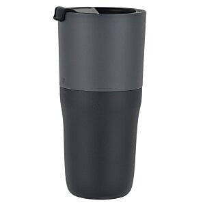Additional Image 1 - a black tumbler with a lid