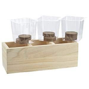 Additional Image 2 - a wooden container with containers on it