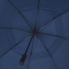 a close up of a blue umbrella