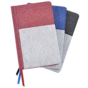 Additional Image 4 - a group of notebooks with a white and blue stripe
