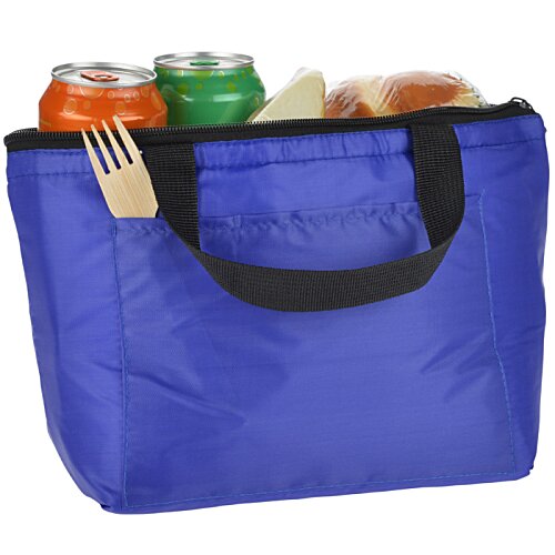 Additional Image 2 - a blue bag with a black handle