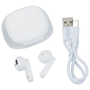 Additional Image 1 - a white object with a cord and earbuds