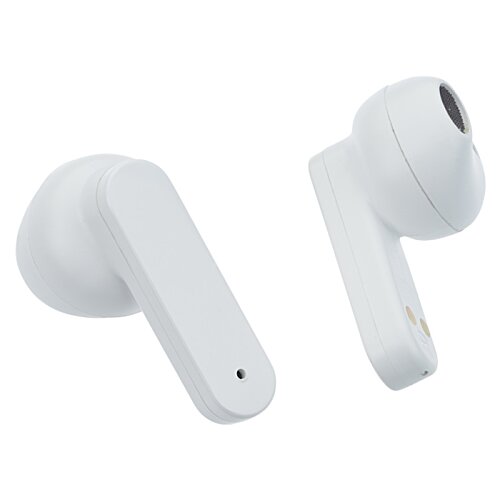 Additional Image 6 - a pair of white earbuds