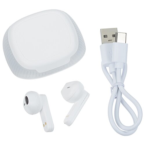 Additional Image 1 - a white object with a cord and earbuds