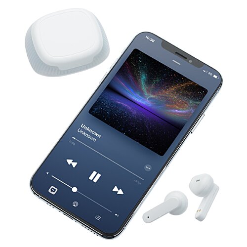 Additional Image 2 - a cell phone and ear buds