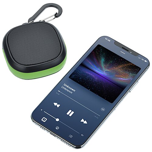 Additional Image 1 - a blue cell phone and a green case
